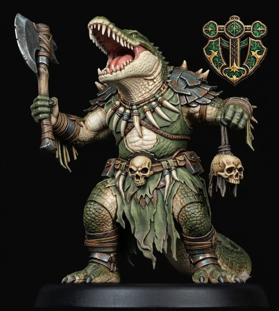 Lizardfolk Barbarian — miniatura 2