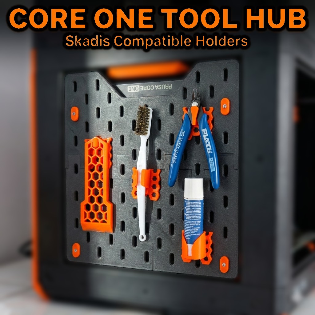 Prusa Core One: Essential Skadis Accessory Holders