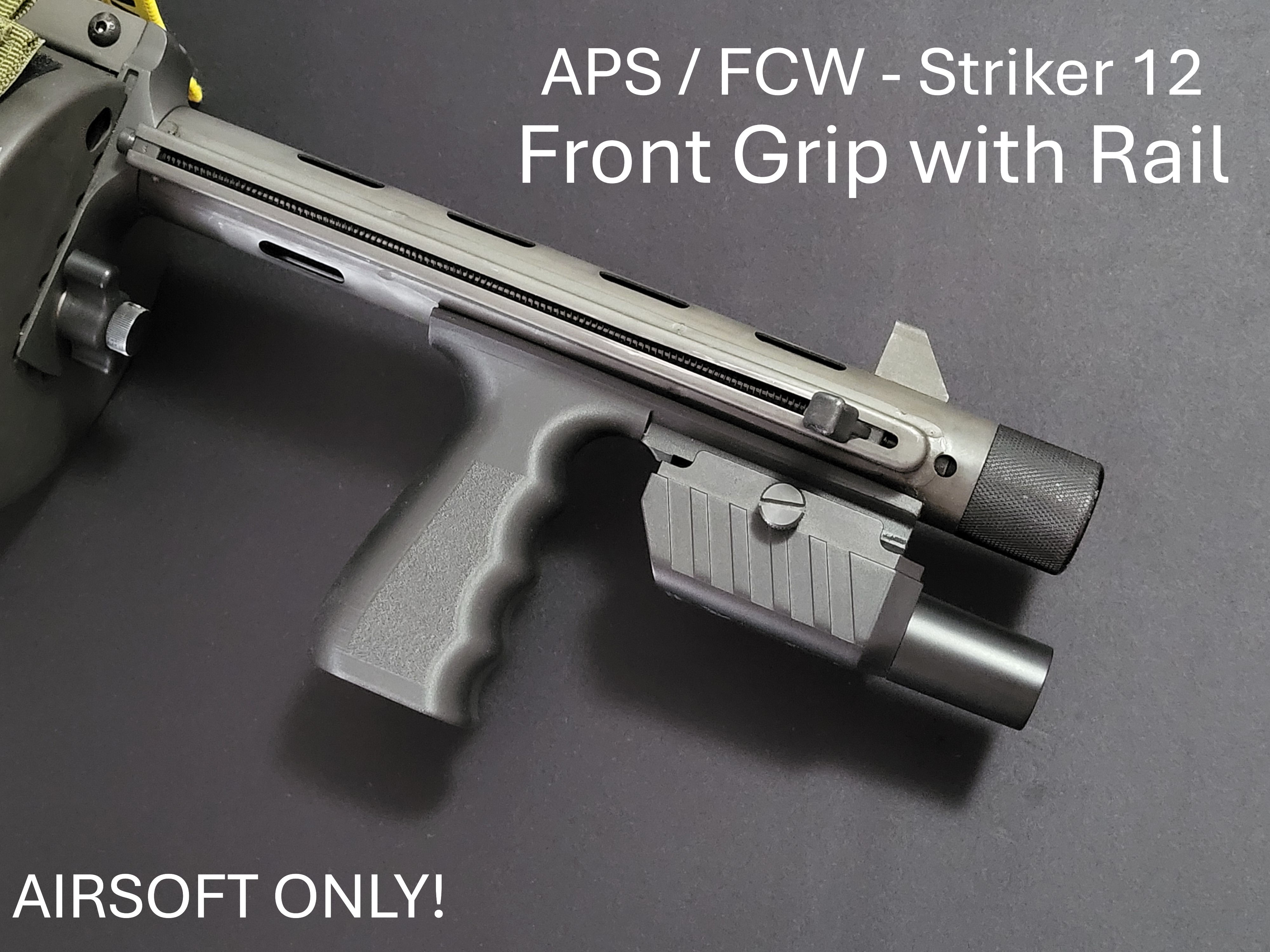 APS / FCW - Striker 12 - Front Grip with Rail for Scope Cam (Airsoft) - Free Download