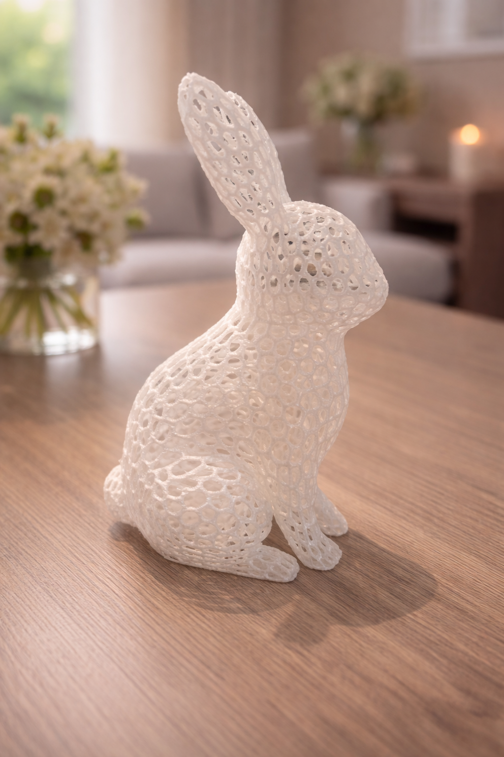 Lattice Bunny – Easy Print Decorative Model