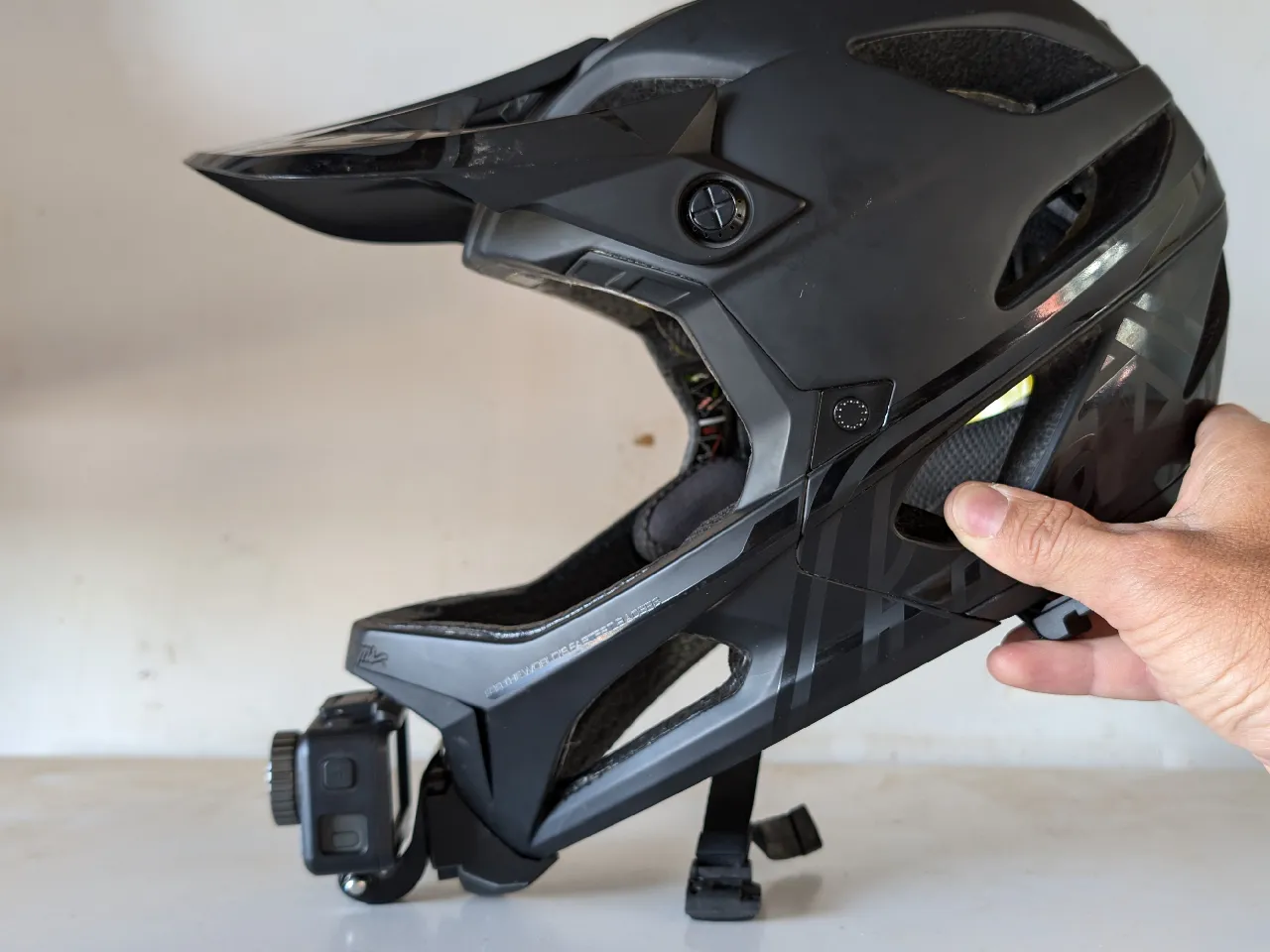 Action Cam Chin Mount for TLD Stage Helmet Fits GoPro Snap