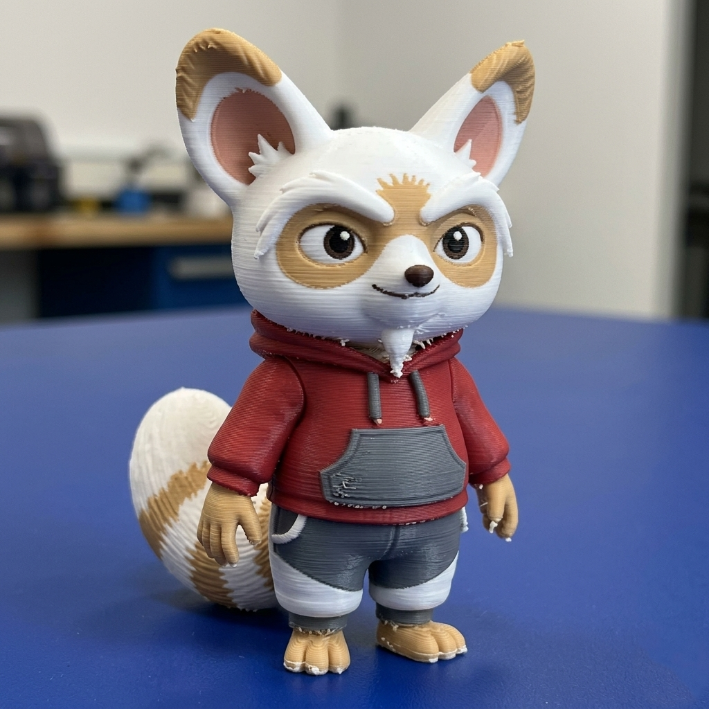 Chibi Kung Fu Master Figurine – 3D Printable Cute Martial Arts Character 3D model