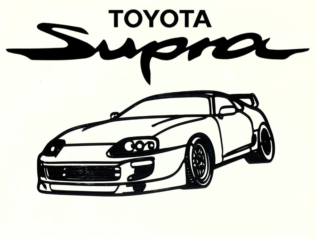Toyota Supra MK4 WallArt