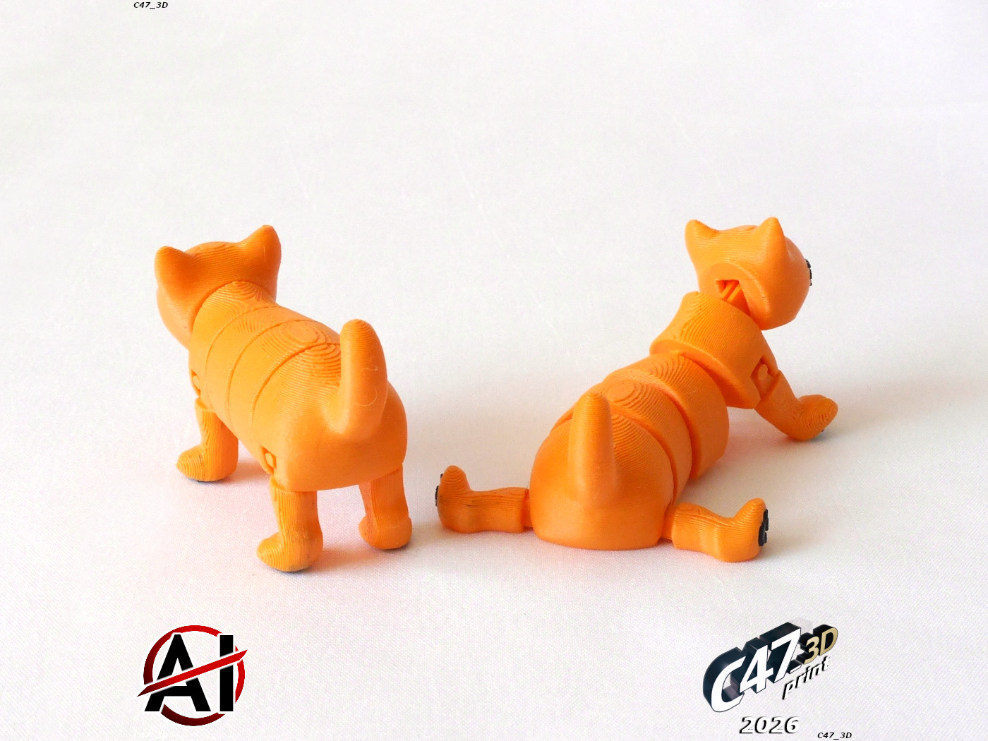 Miniatura 5 do modelo 3D Flexi Transforming Cat