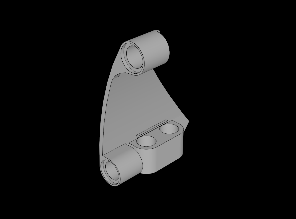 Lego Compatible (80274.dat) Technic Panel Fairing Smooth Right #62 (Wide Medium Triangle)