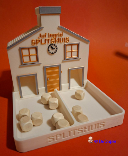 Splitshuisje voor rekenen groep 3 3D model