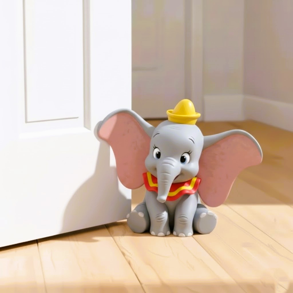 Door Blocker - Flying Elephant Jumbo Ears Figure