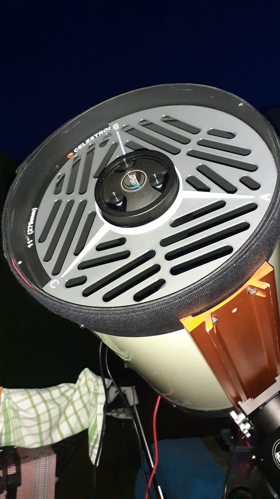 Tri-Bahtinov mask for Celestron C11 telescope