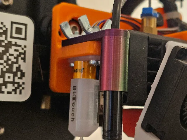 8mm Endoscope Camera Mount using existing BLTouch mount for automatic pressure advance calibration