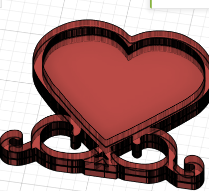 Porta retratos en forma de corazón
