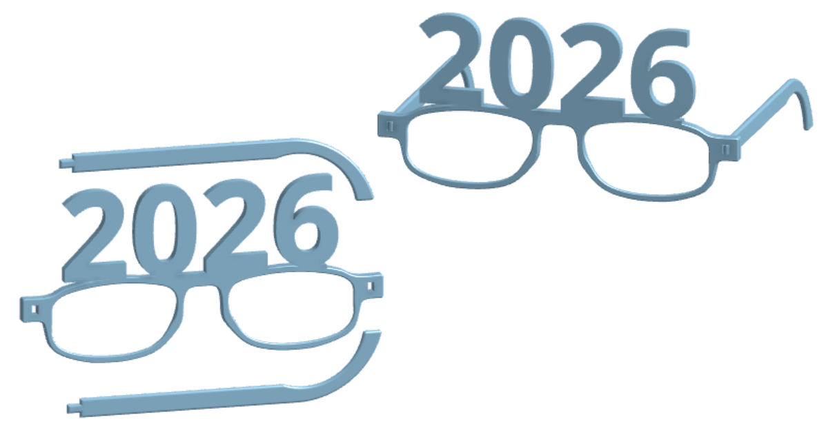 2026 New Years Glasses