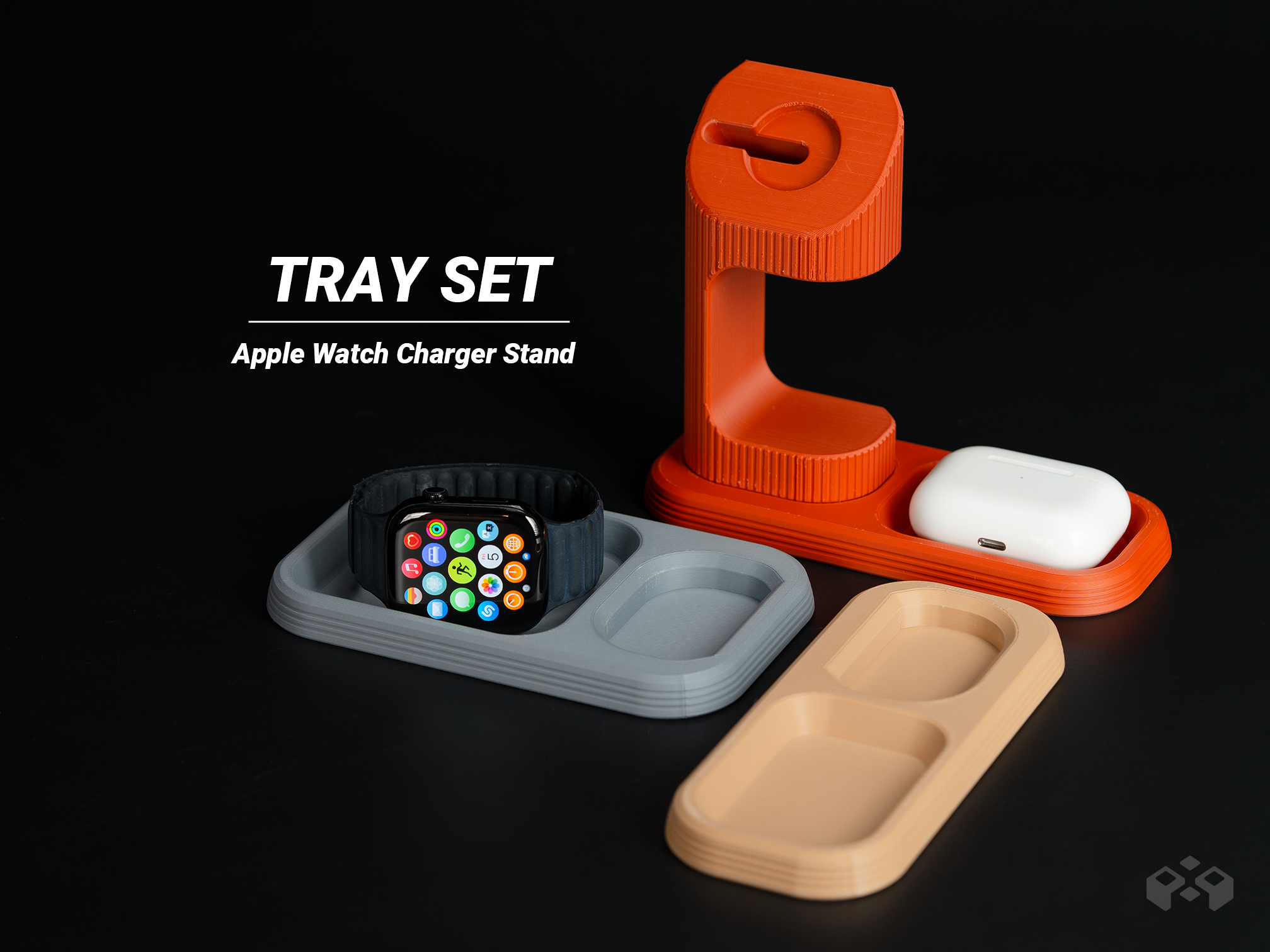 Apple Watch Charging Stand Tray Set