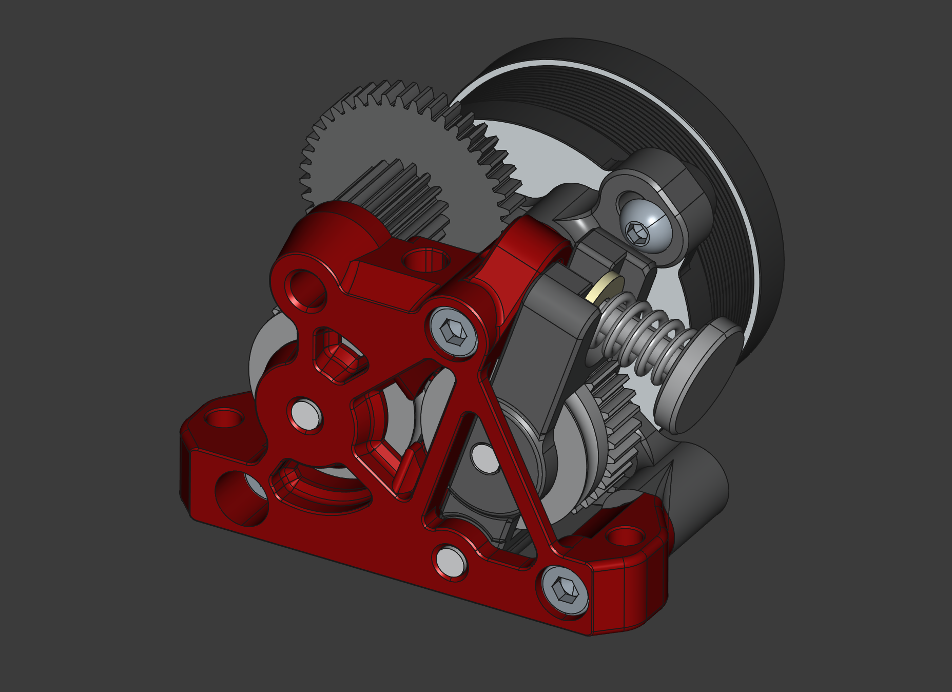 ProtoXtruder – Skeletonised Front Plate (For ProtoXtruder Release 2024-12-12)