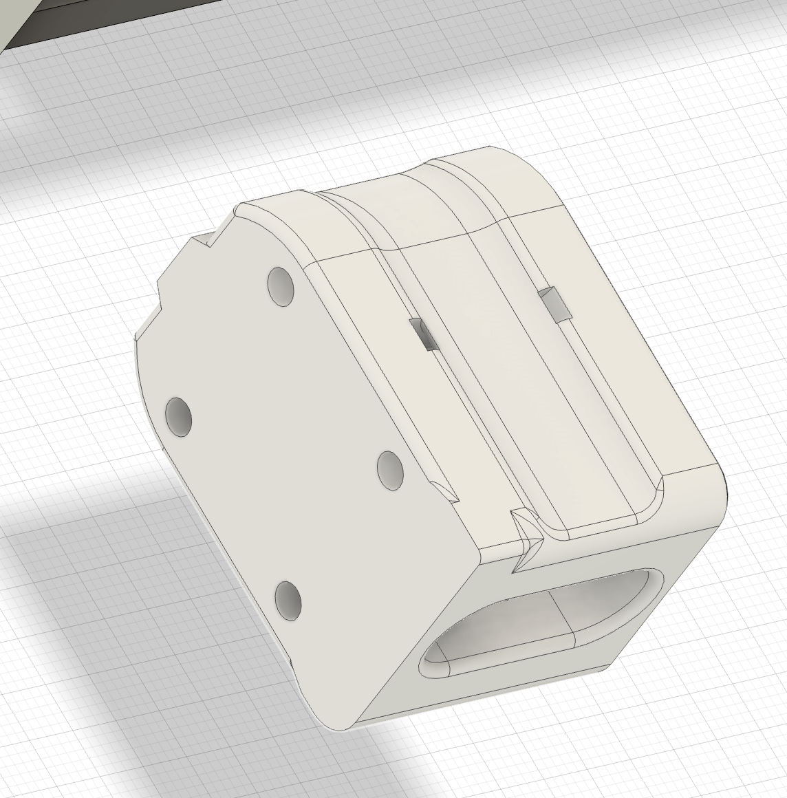 Enderwire More Rigid Gantry Block- No Chain Mount