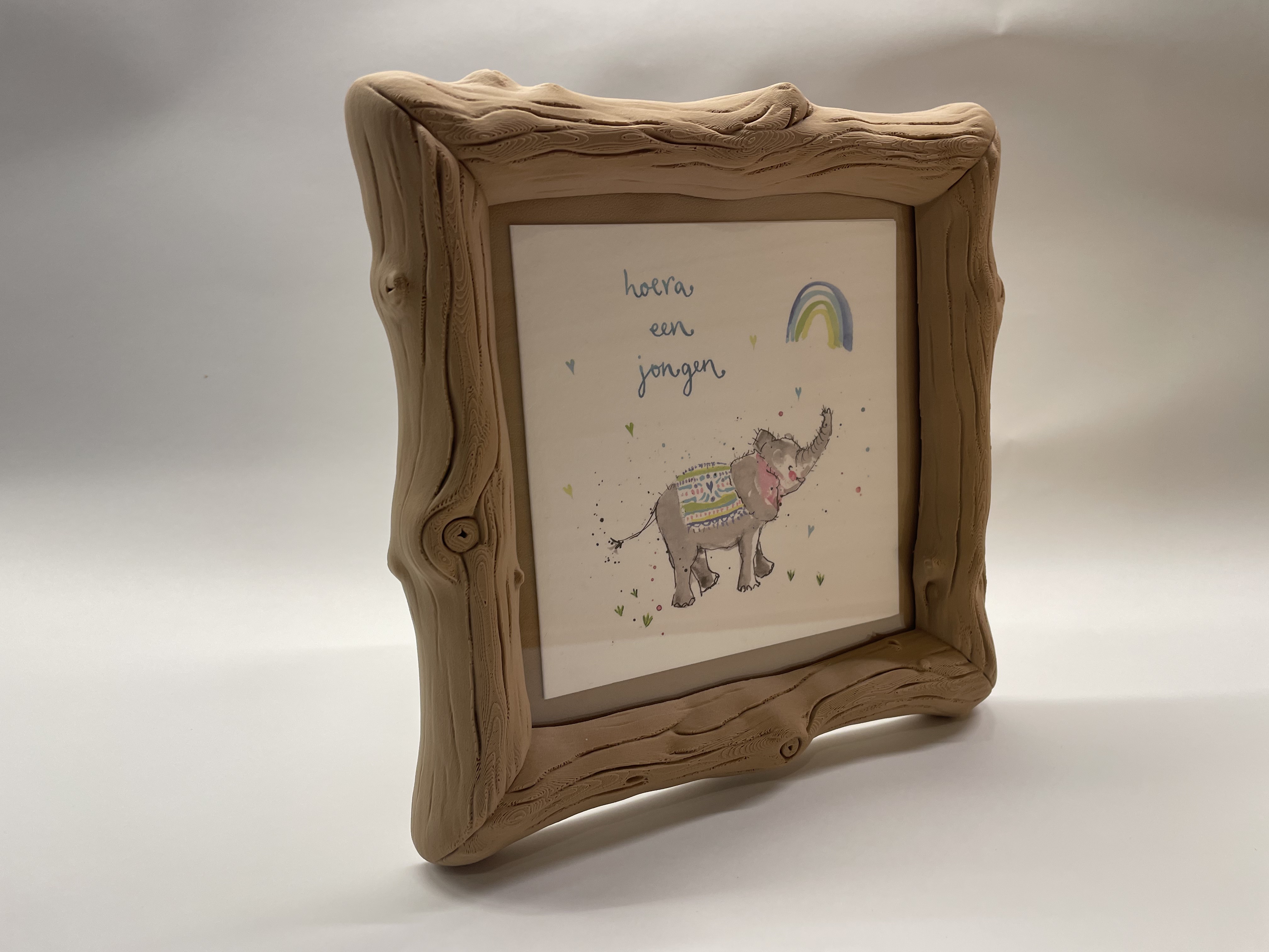 Rustic wooden picture frame (15x15cm)