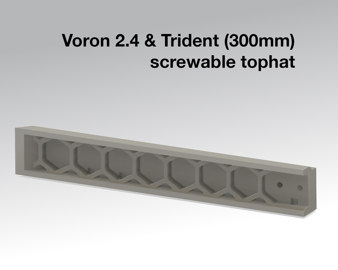 Voron 2.4 & Trident 35mm Tophat - screwable