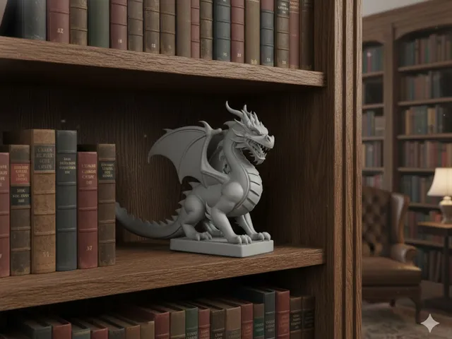angry dragon statue 2
