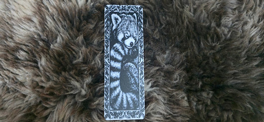 Sleeping Red Panda Wildlife Bookmark