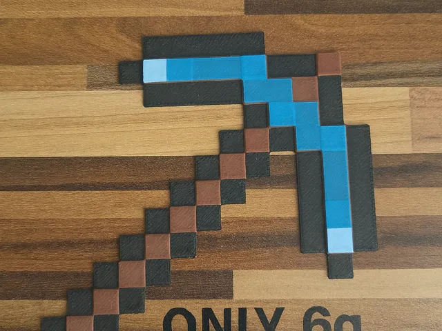 Minecraft pickaxe, 6 g