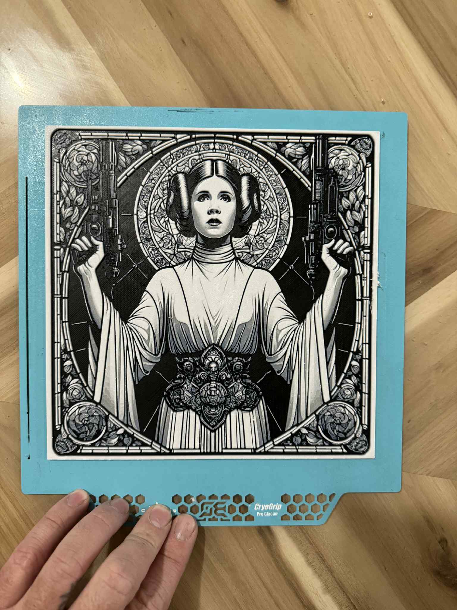Princess Leia Stain Glass