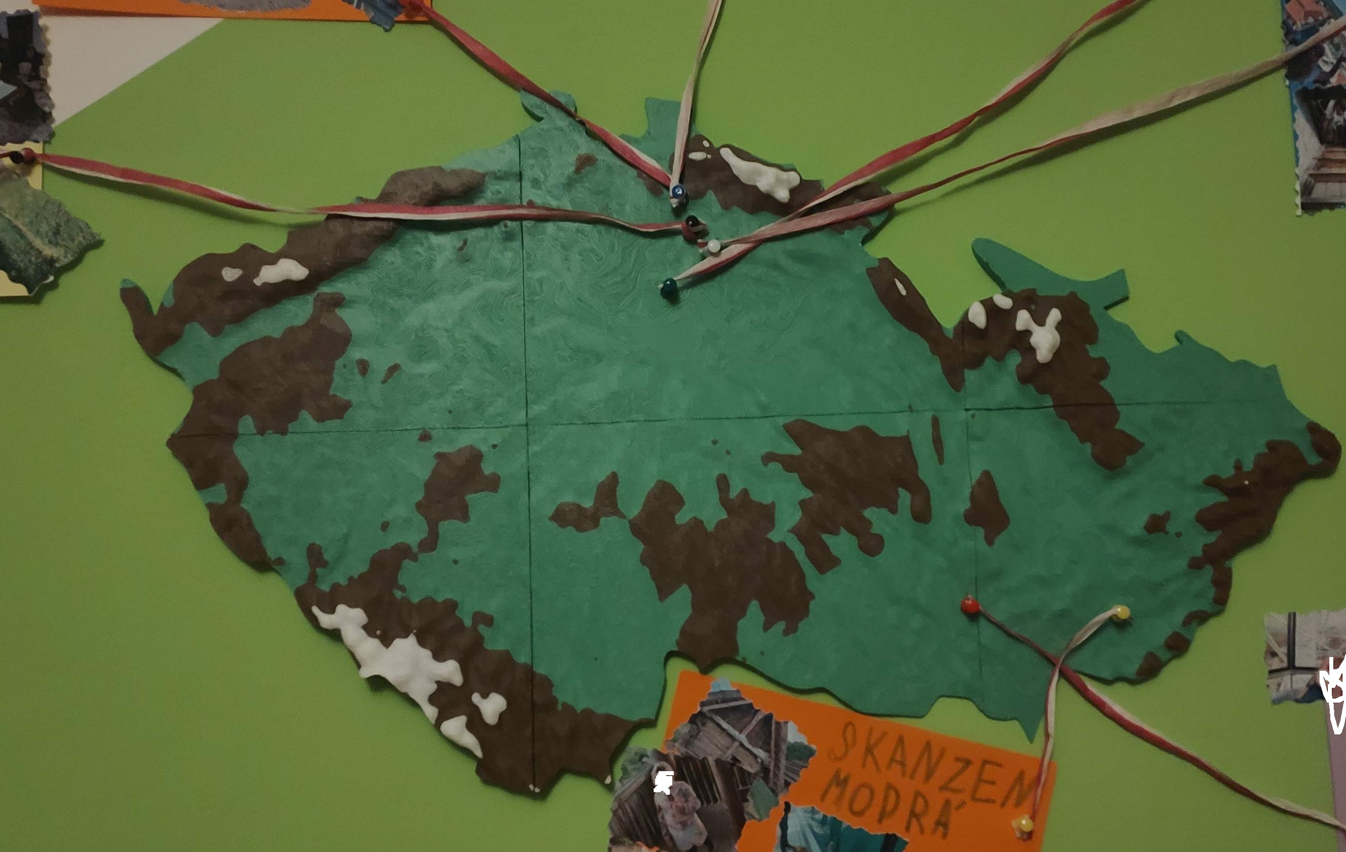 Wall decoration - Topography of Czechia