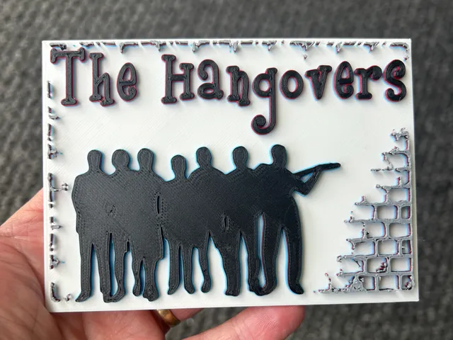 The Hangovers - Sydney ska legends from the 80s and beyond. 3d logo model