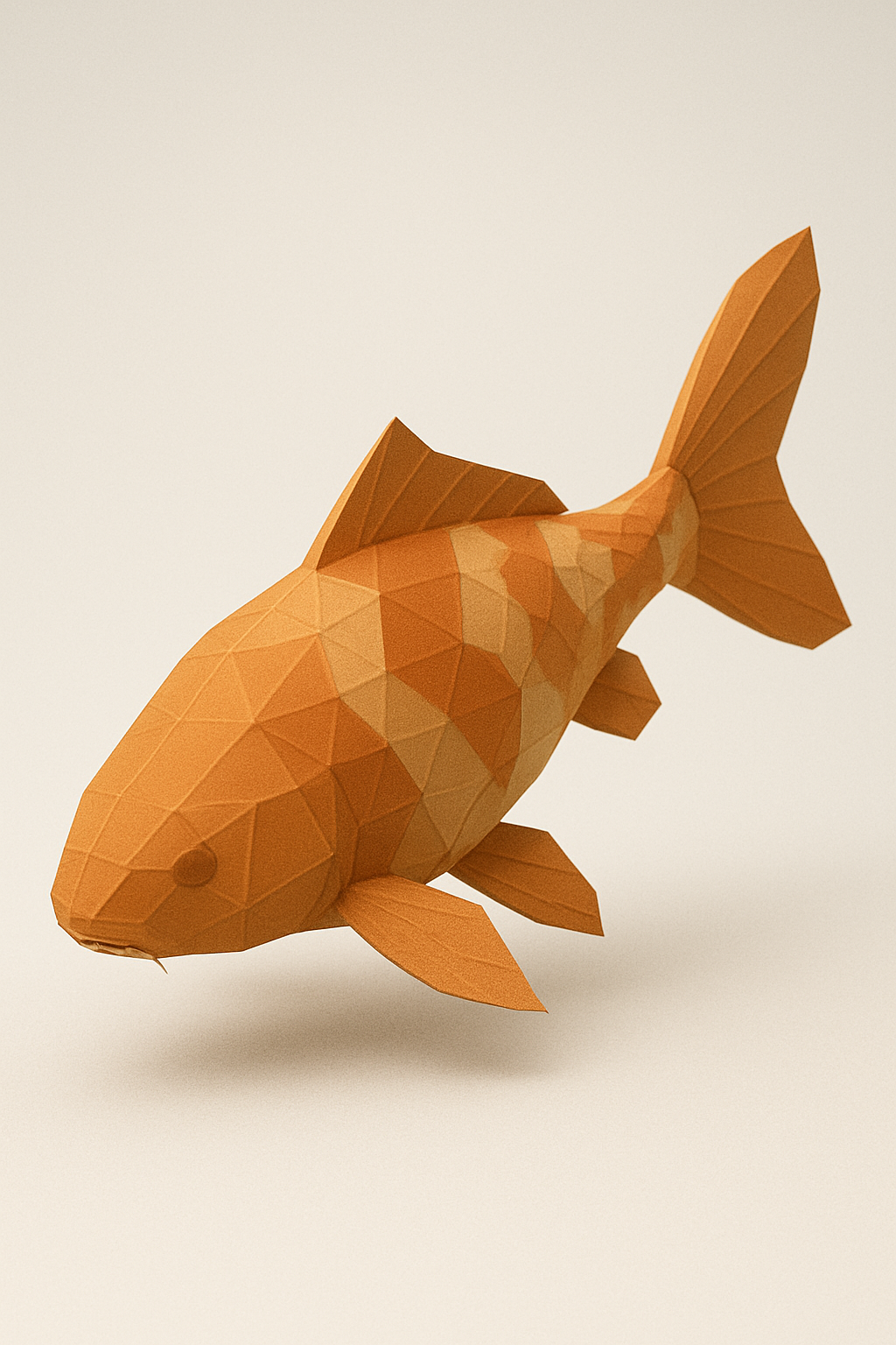 Low poly koi fish