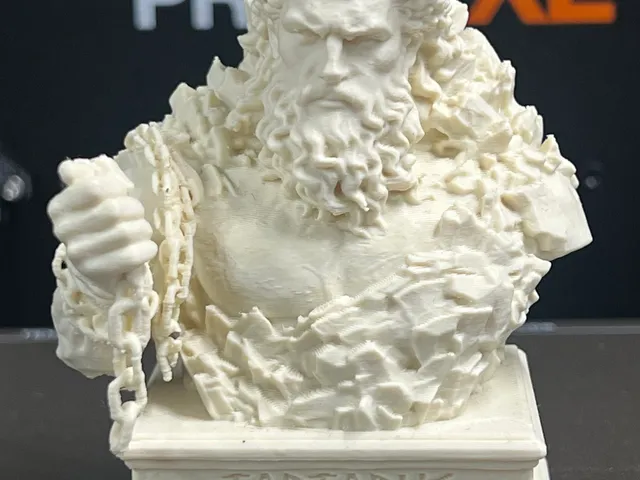 Tartarus Bust – Primordial Abyss of Greek Mythology Statue STL
