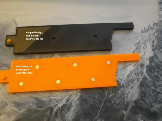 FlashForge AD5M Top middle guard plate w/ more magnets