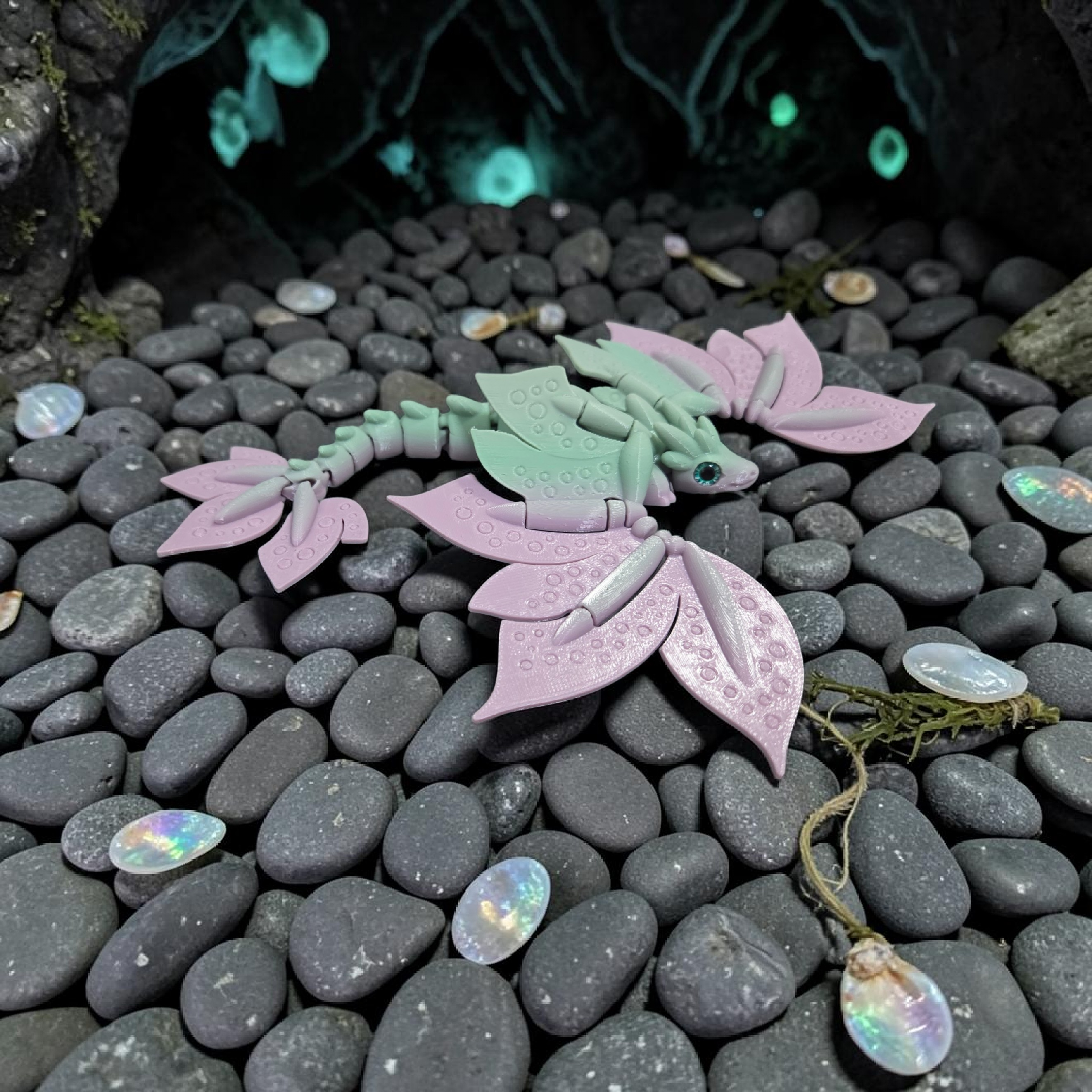 Cute Dragon - 6mm + 8mm glass eye compatible
