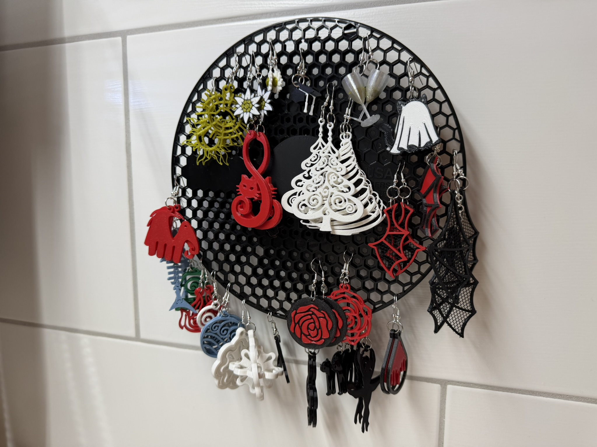Earring holder Prusament spool upcycling