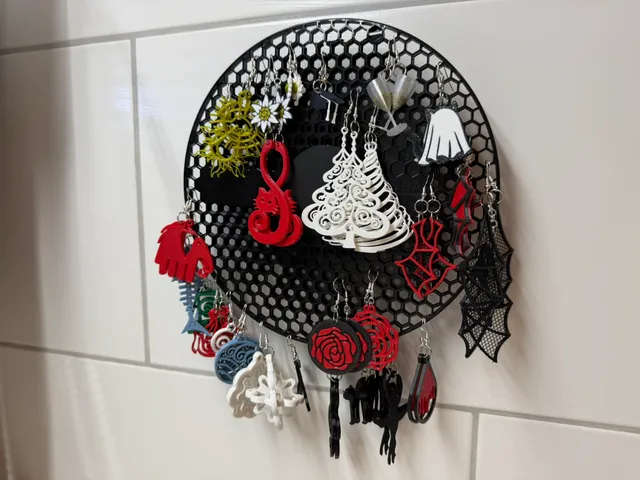 Earring holder Prusament spool upcycling