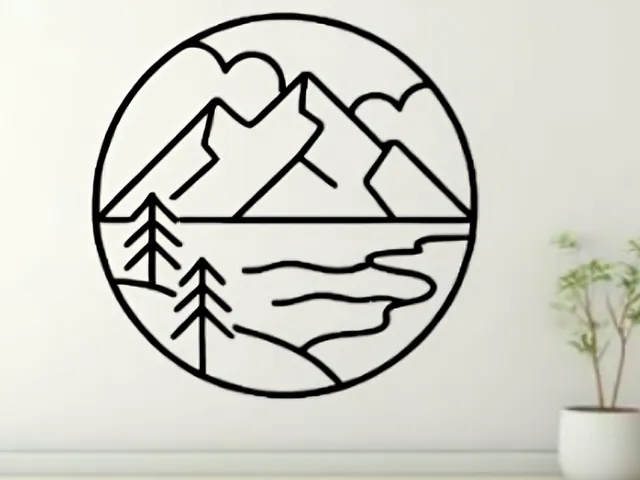 Mountain Lake Wall Art