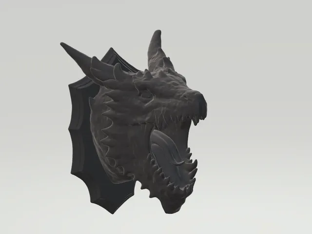 Dragon Head Wall Trophy (No Base)