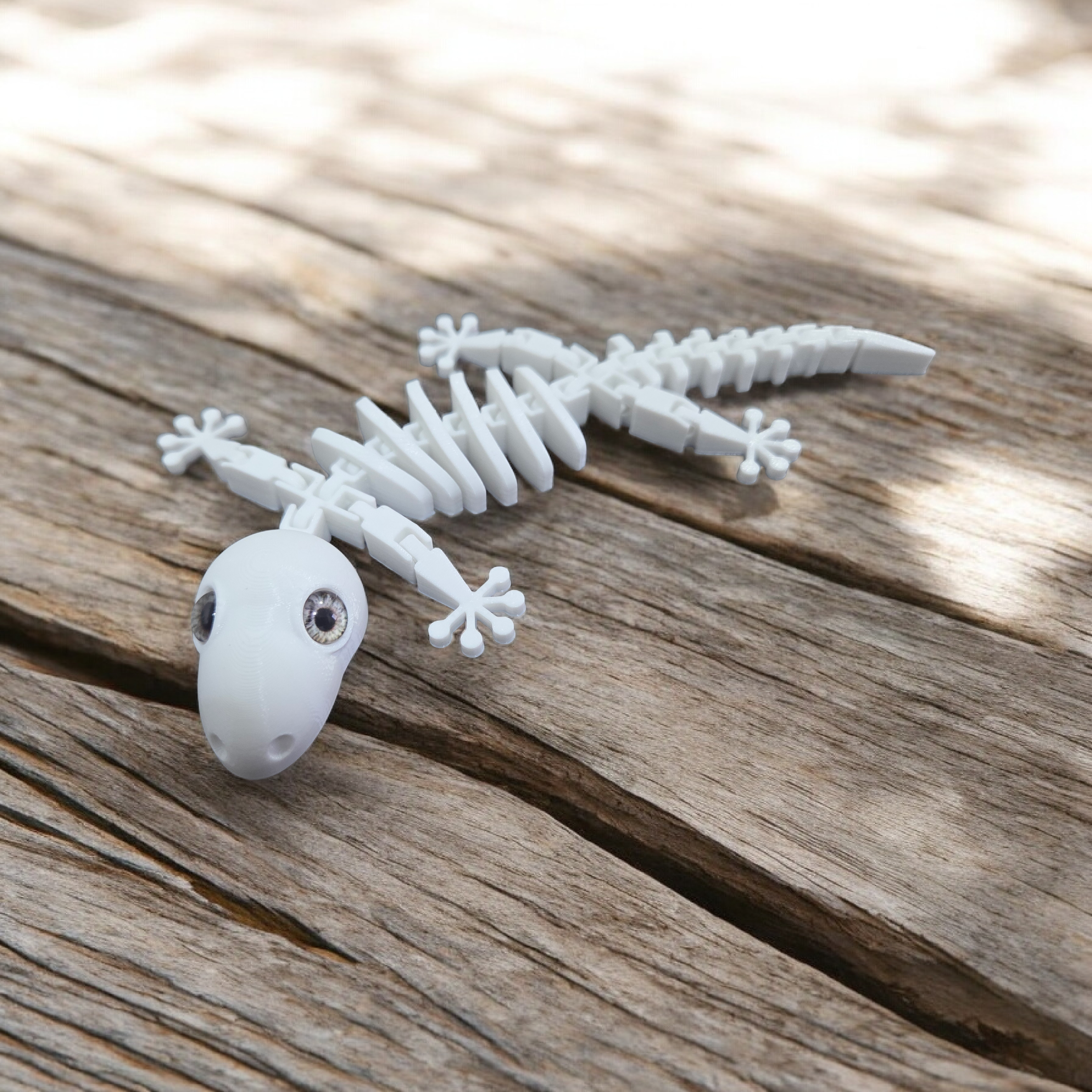 Flexi gecko skeleton - 8mm glass eye compatible