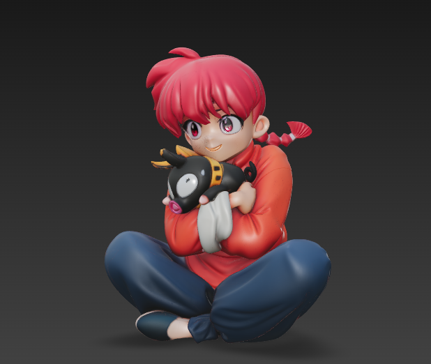 Ranma & P-Chan. Ranma1/2