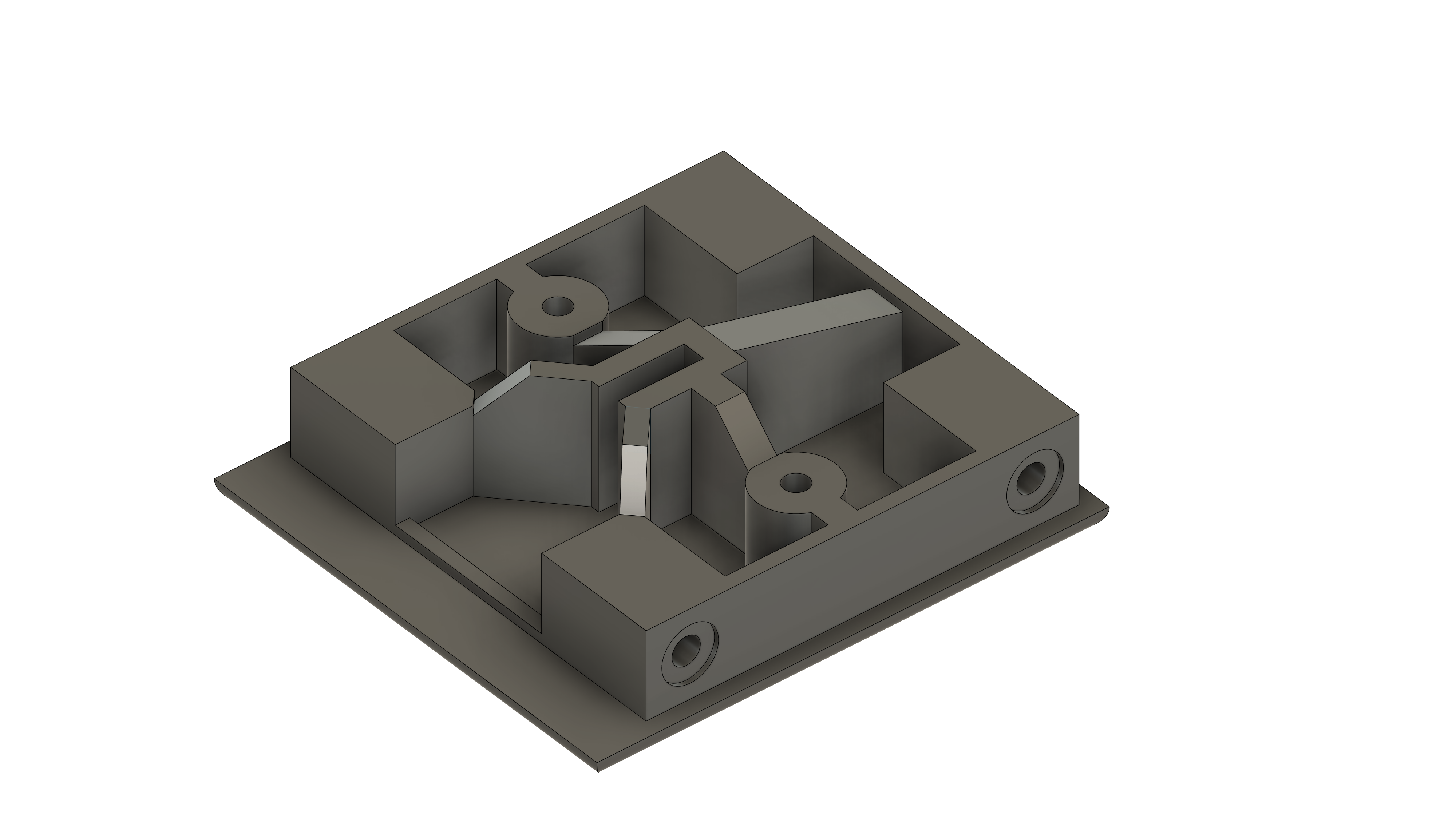 ECO-DuR Seitenteile Duschrollo Ecke rechts - Aufnahme / ECO-DuR shower roller blind, plastic bracket - right side