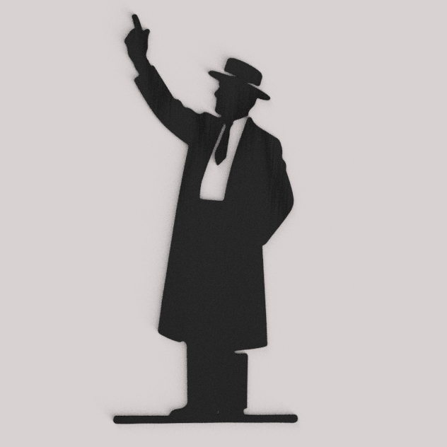 Classic Gentleman Silhouette 3D model