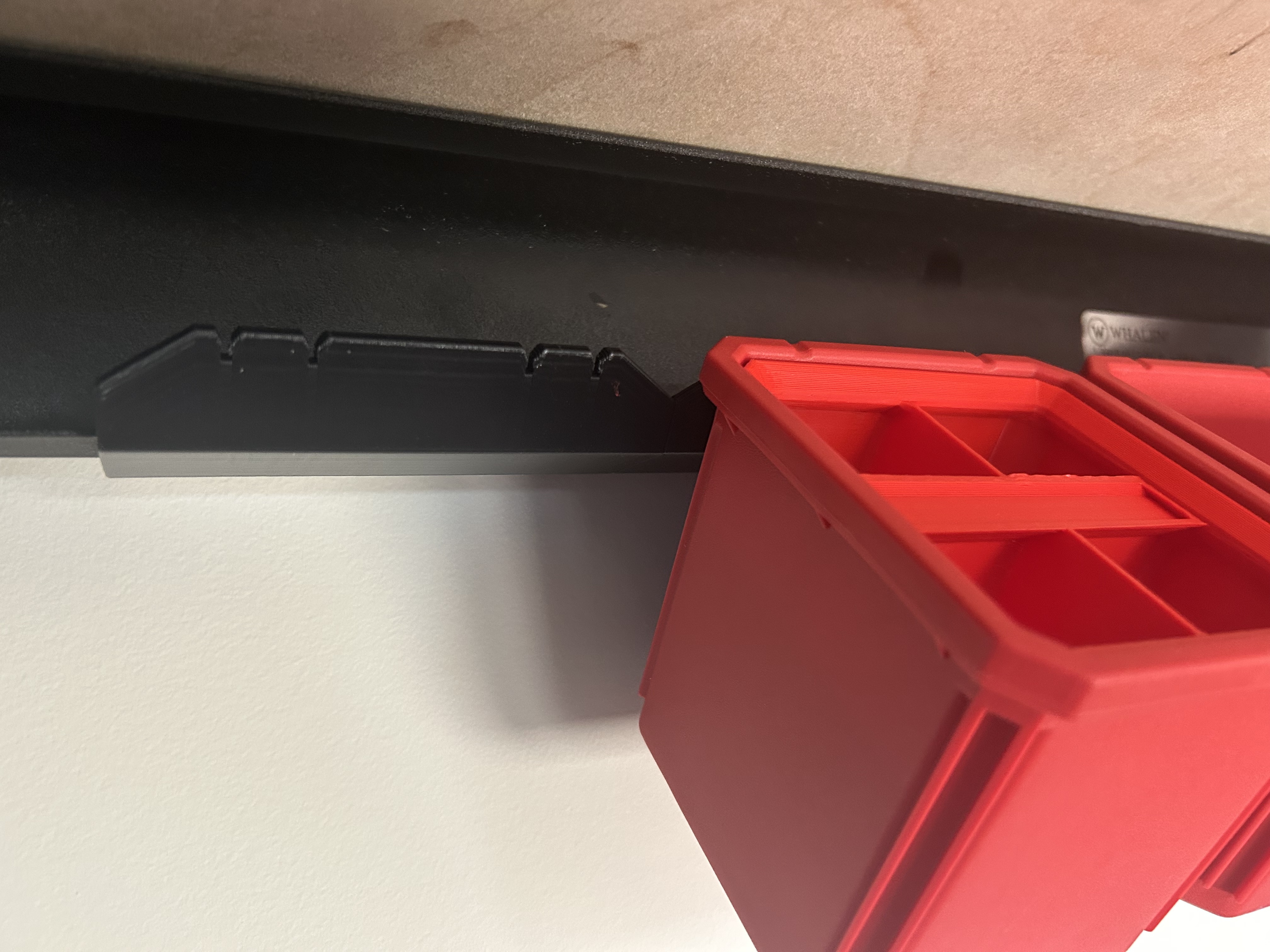 Clamp/Slide on Wall Mounts for Deep Milwaukee Packout Bins