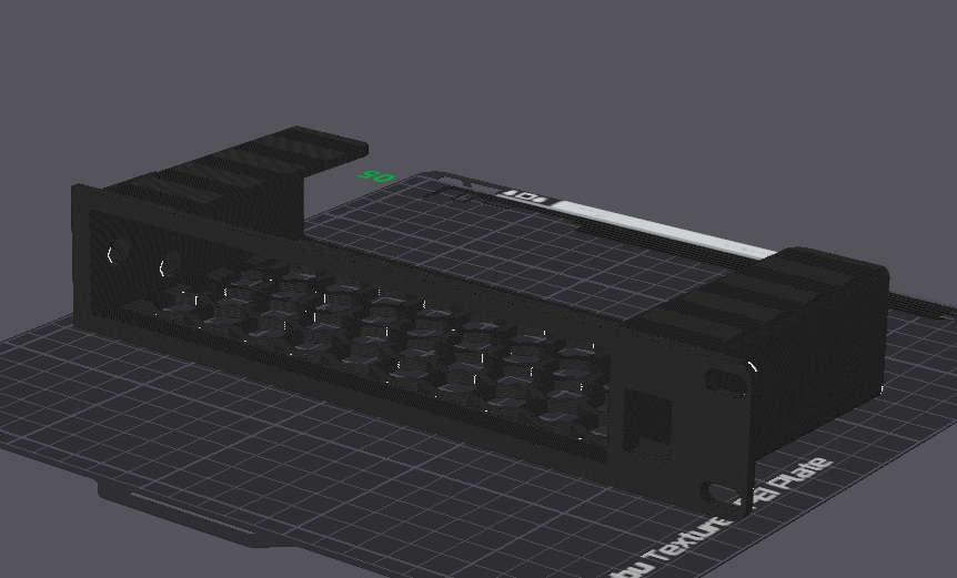 Modular Rack Mount For 7 inch Shelf with Keystone (19" version)