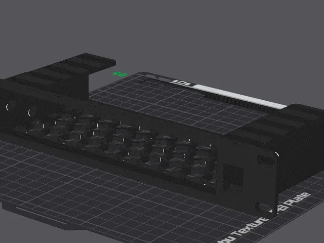 Modular Rack Mount For 7 inch Shelf with Keystone (19" version)
