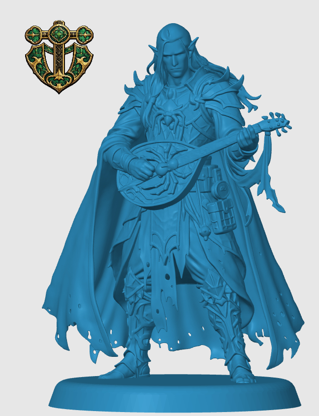 Drow Bard — miniatura 4
