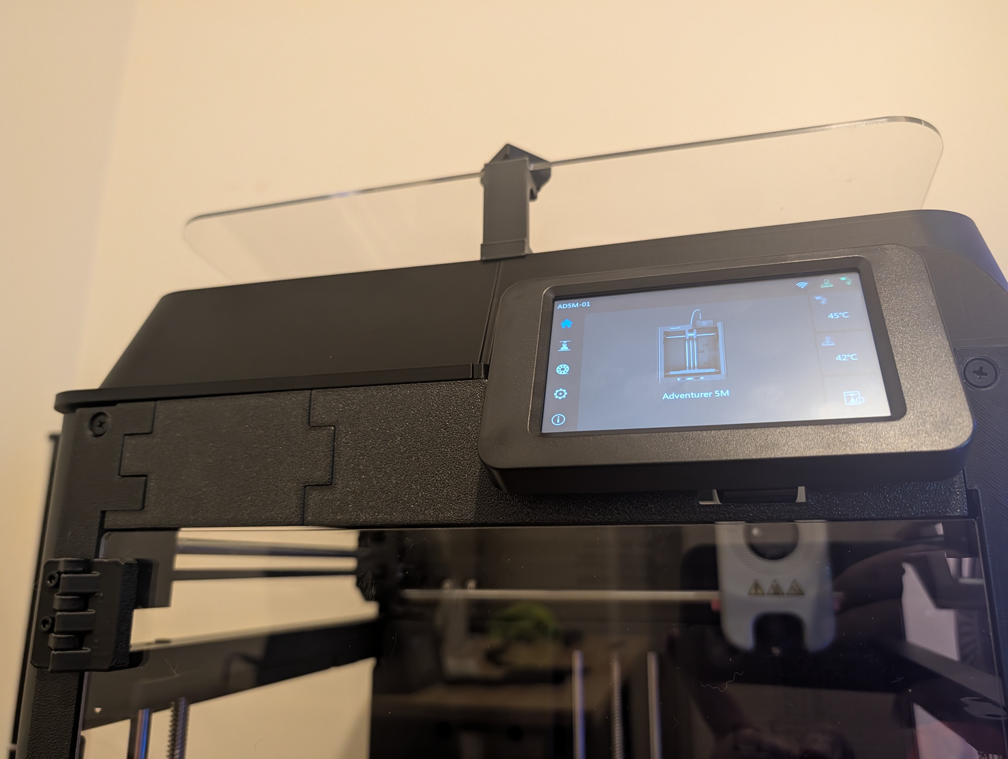FlashForge AD5M Top Guard Plate Extended for V3 Minimal Enclosure