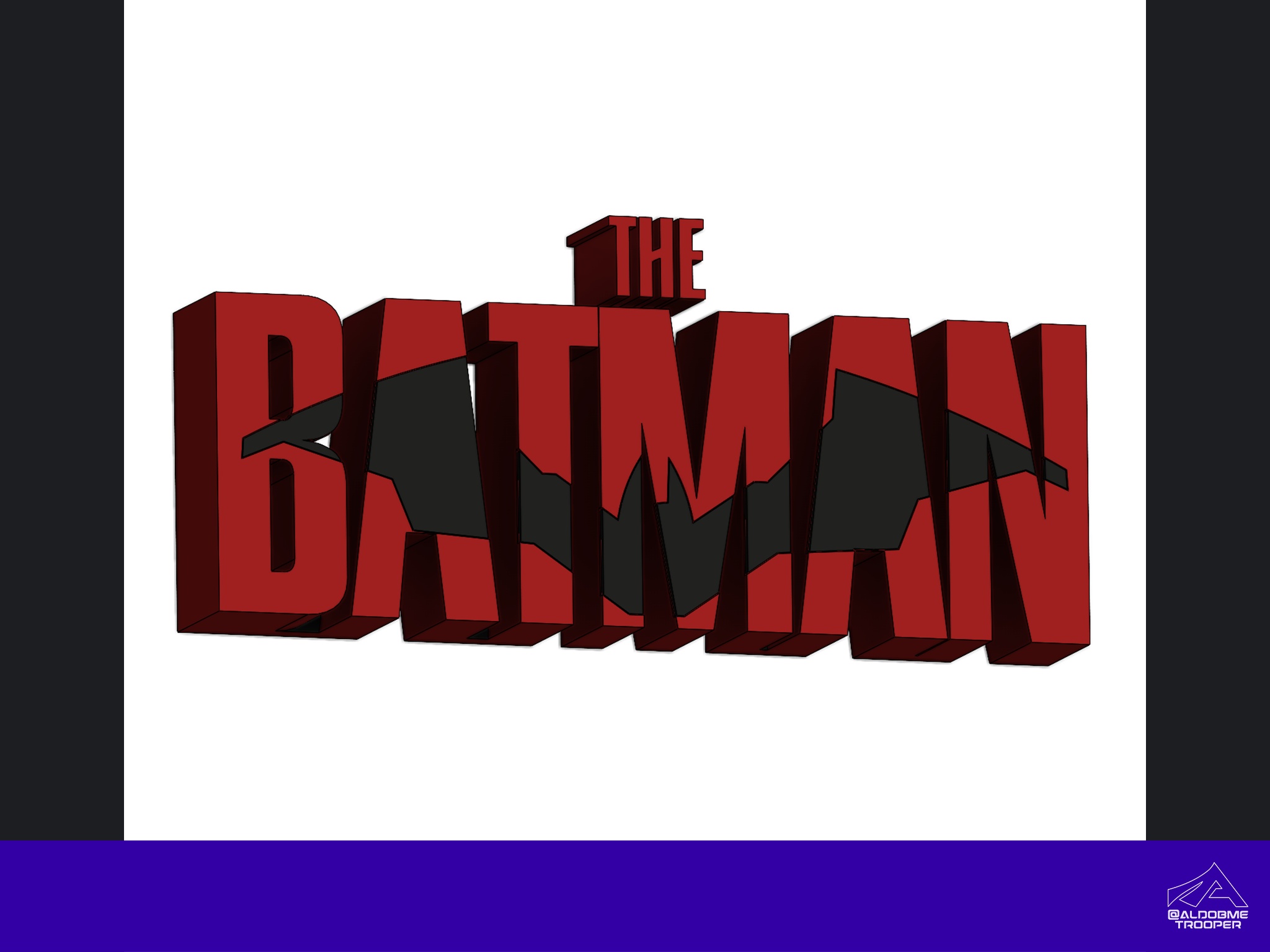 The Batman 3D logo
