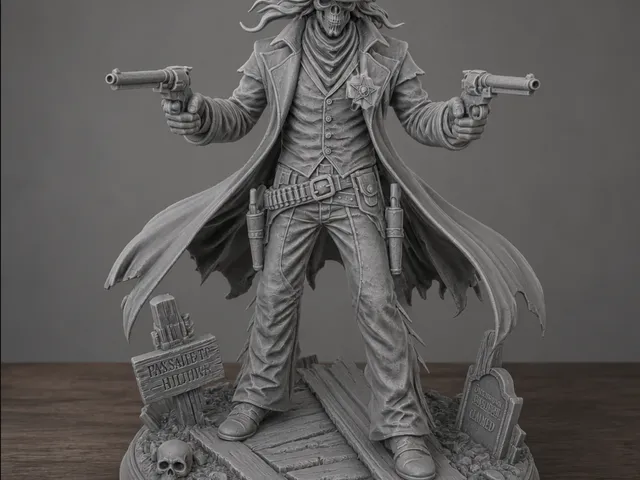 Ghost Sheriff Statue
