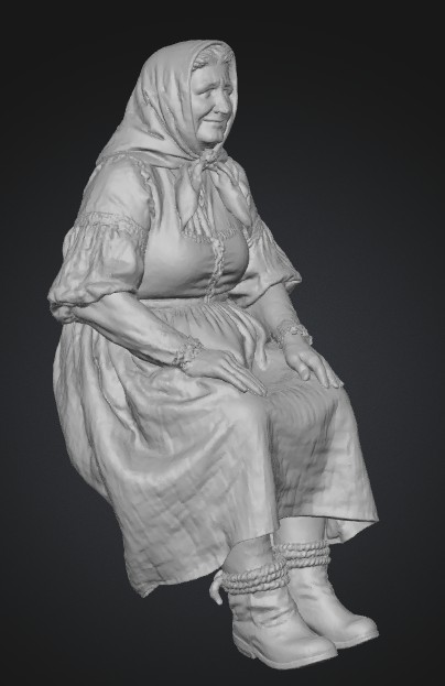 Sedící babička