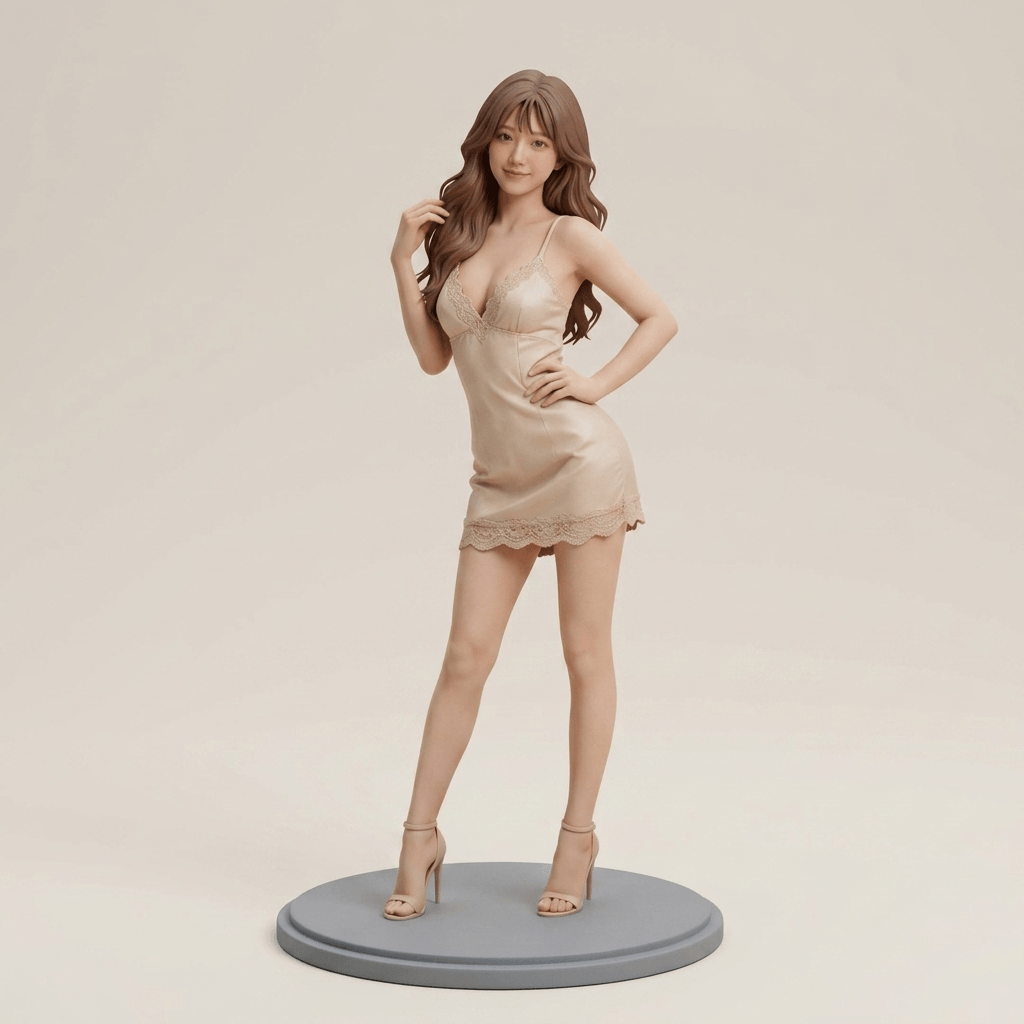 Pinup Art - Slinky in a Slip