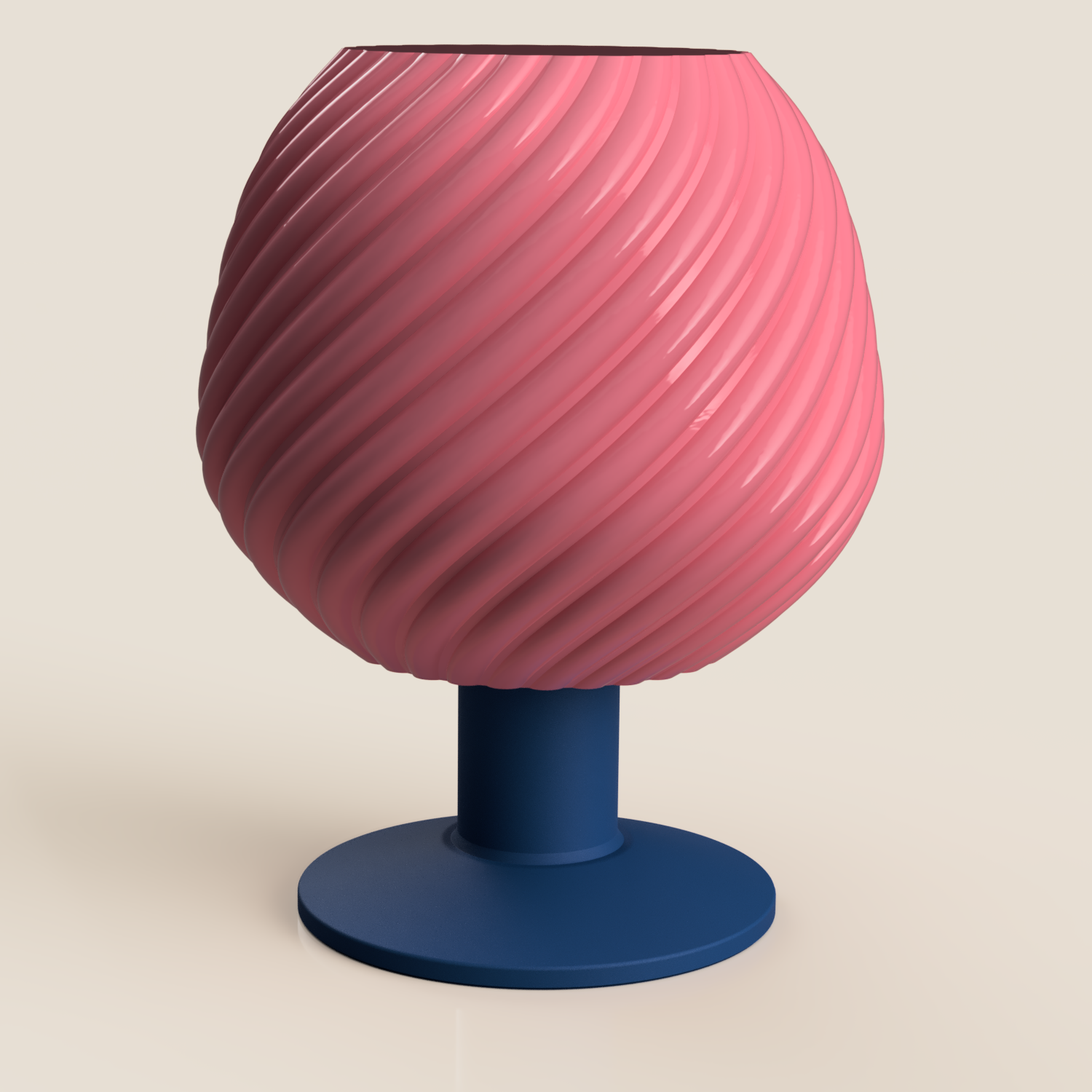 Twisted Ribbed Globe Lamp — miniatura 11