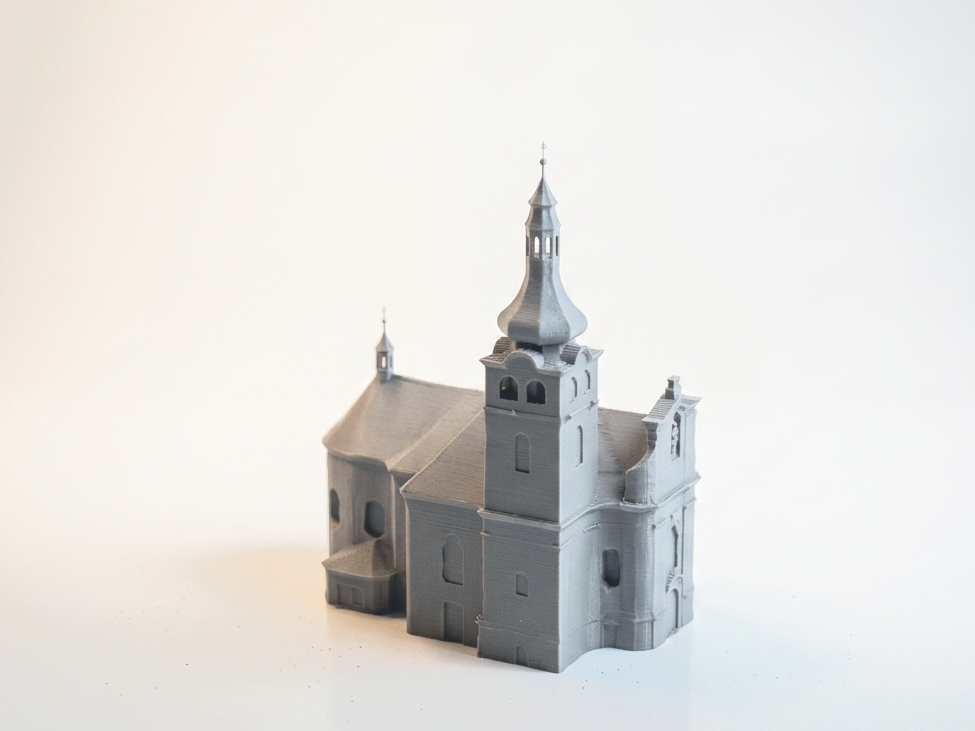 Church Building Architecture Model 3D Printable