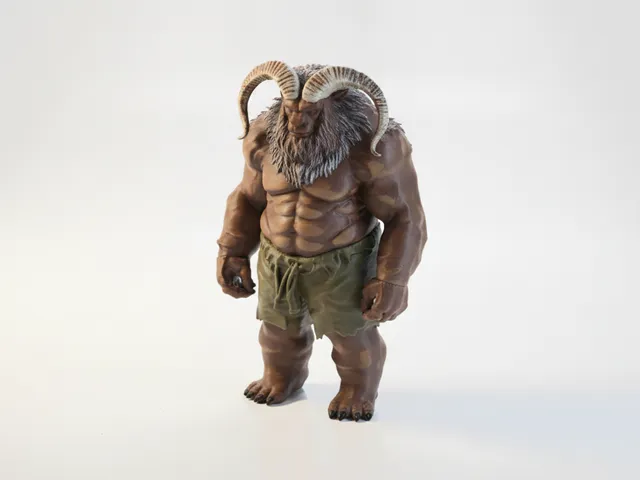 Minotaur Figurine Fantasy Mythology 3D Printable